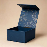Nouveauté - Boîte d'emballage en papier pliable pour vêtements et chaussures avec logo personnalisé - Boîte personnalisée en carton rigide pliée avec fermeture magnétique - Boîte cadeau