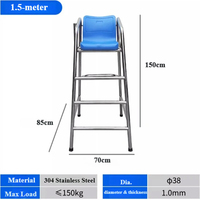 Chaise de sauveteur en acier inoxydable de haute qualité pour piscine, équipement de sauvetage, tour d'observation – Fournisseur direct usine
