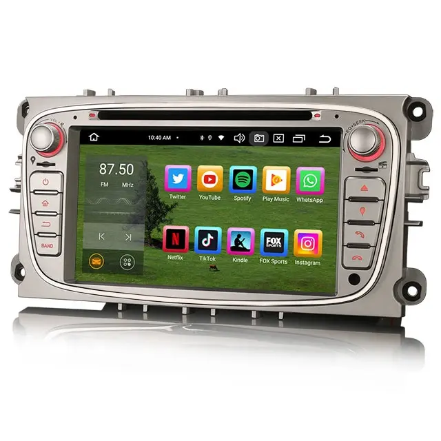 2023 Erisin ES8509FS IPS Android 12.0カーステレオCarPlay & AutoDVD for FORD Mondeo Focus Galaxy S-Max C-Max GPS 4G LTE BT5.1