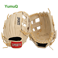 Gant de baseball d'entraînement pour jeunes enfants YumuQ en cuir synthétique PVC/PU, tailles 8,5/9,5/10/10,5 pouces, modèle H-web