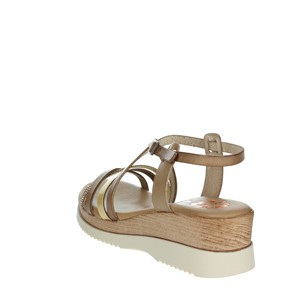 Fi2949 sandali con zeppa in vera pelle con cinturino piatto con plateau alla caviglia per l'inverno primavera estate-traspiranti e impermeabili - Product Image 2