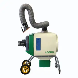 mobile high efficiency welding smoke extractor with flexible suction arm air ventilation