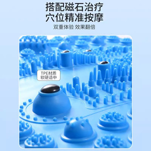 Alfombrilla masajeadora de pies de material TPE con diseño circular para masajes en casa. - Product Image 4