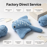 Peluche de raie manta au crochet faite à la main, accessoire de mode quatre saisons, autre accessoire vestimentaire, adorable ornement animal marin, couleur personnalisée