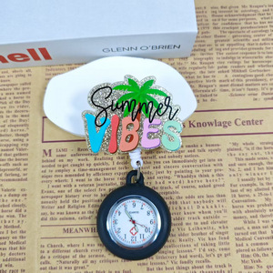 Housse de montre d'infirmière en silicone, montre de poche à broche, porte-badge rétractable, cadeau de Noël pour infirmière, étudiant, médecin - Product Image 6