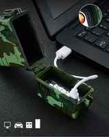 Étui à cigarettes USB Rechargeable avec briquet rechargeable