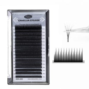 Extensions <span class=keywords><strong>de</strong></span> cils Camellia, longueur mixte 8-15 mm, noir doux, cils individuels pour salon <span class=keywords><strong>de</strong></span> maquillage, vente <span class=keywords><strong>en</strong></span> gros - Product Image 1
