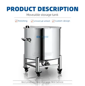 CYJX Molasses Milk Glue Wine Water Chemical Cosmetic Reservoir Vertical Storage Tank