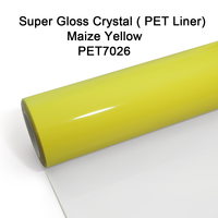 WRAPMASTER 1.52*17m Film PVC Premium Jaune Maïs Cristal avec Support Auto-adhésif Anti-rayures Brillant à Changement de Couleur pour Auto
