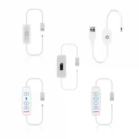 Câble d'extension avec variateur de lumière tactile USB DC5V 1-1.5A pour bande LED