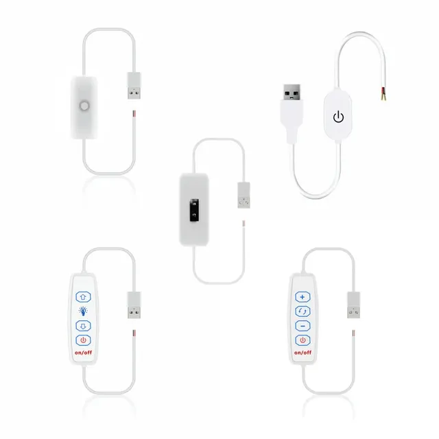 DC5V 1-1.5A USB Led ON/Off Switch Touch Hand Sensor Dimming Extension Cable Dimmer for LED Strip Light