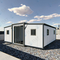 FLKT Maison préfabriquée de luxe pour expédition maritime sécurisée, conteneur extensible 20ft 40ft, kit de maison mobile modulaire pliable