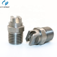 Buse de pulvérisation à jet d'eau plat en acier inoxydable 1501 1502 1503 1504 1505 15 degrés