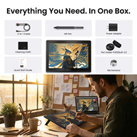 DigiDraw QHD 16384 Basınç Algılayıcılı Profesyonel Dokunmatik Ekranlı Kalem Çizim Monitörü Dijital Grafik Tablet, Online Eğitim için