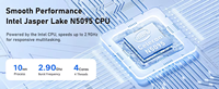 Nuevo Portátil Empresarial de 15.6 Pulgadas con Teclado en Inglés, Batería de Larga Duración, Intel N5095, 8 GB de RAM, SSD de 256 GB Expandible a 2 TB, Windows 11