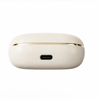 Earbud Olahraga Nirkabel Original Tahan Air IPX4, Earphone In-Ear dengan Senter LED, Peredam Kebisingan, Layar Digital untuk Gaming
