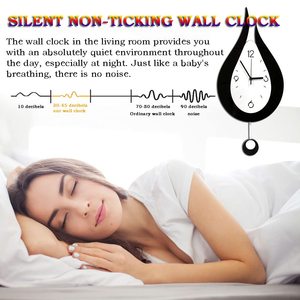 Factory Wholesale 20.4 Inch Battery Operated Silent Home Room <strong>Wall</strong> Decor Water Acrylic Swing <strong>Wall</strong> <strong>Clock</strong> for Christmas Gifts - Product Image 5