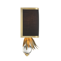 Applique Murale Décorative Moderne à 2 Lumières en Tissu, Abat-jour Carré en Lin Noir, Lampe Murale pour Villa, Chambre, Hôtel, Salle de Bain, Éclairage Domestique