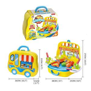 Ensemble de jeu de cuisine jaune <span class=keywords><strong>pour</strong></span> enfants, <span class=keywords><strong>kit</strong></span> de cuisine d'imitation avec aliments, cadeau de Noël <span class=keywords><strong>pour</strong></span> les enfants de 3 ans, Union World, plastique ABS - Product Image 5