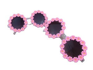 2023 modello genitore-figlio nuovi occhiali da sole fiore piccoli fiori margherita ragazzi e ragazze 1-6 anni modello adulto occhiali da sole carini - Product Image 3