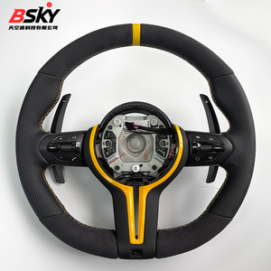 Volante de Cuero Perforado de Ante para <span class=keywords><strong>BMW</strong></span> 320 <span class=keywords><strong>525</strong></span> F10 F30 E90 F70 E71 F31 F32 X5 X6 F01 F07 F20 F11 F22 F25 M3 M4 M5 - Product Image 1