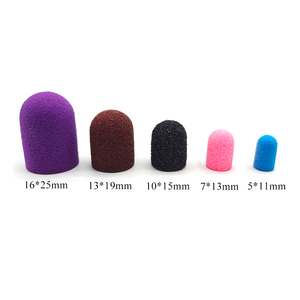 100pcs 5x11mm 180 Grit Sanding <b>Cap</b> Nail Drill Bit Pedicure Sanding Band <b>Caps</b> for Nail Salon - Product Image 5