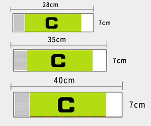 Brassard de Capitaine de Football Personnalisé pour Enfants et Adultes, Forme C, Anti-chute, avec Patch Collé Imprimé - Product Image 2