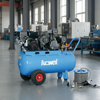 Compresseur d'air industriel à moteur essence Luowei 4KW 10bar 100L certifié CE 573L/min