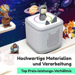 Étagère en bois adaptée à la <span class=keywords><strong>Toniebox</strong></span> 2, convient pour environ [nombre] 50 Tonies, rangement idéal dans la chambre des enfants - Product Image 3