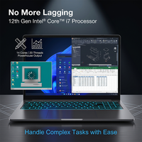 Nouvel ordinateur portable professionnel Yifang de 16 pouces avec processeur Intel I7-12700H, Windows 11, 16 Go de mémoire DDR4 et 1 To de SSD avec panneau frontal en métal