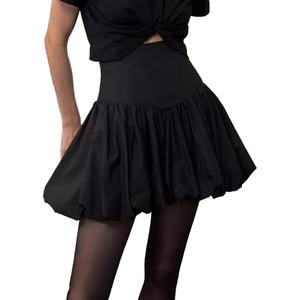 Falda Midi Casual de Algodón con Cintura Natural, Diseño de Botón, Corte en A, Transpirable y Ecológica, Nueva Llegada OEM Personalizada - Product Image 1