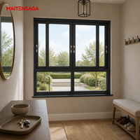 Fenêtre coulissante en aluminium à rupture de pont thermique avec verre Low-E, réduction du bruit, taille personnalisable disponible pour chambre et appartement