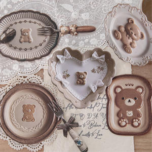 18 autocollants par paquet Vaisselle Collection <span class=keywords><strong>Français</strong></span> Romantique Doux Style Planificateur Décoration Autocollants - Product Image 2