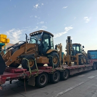 115HP 125HP Backhoe Loader Kontrol Pilot Hidrolik Canggih Excavator Beroda