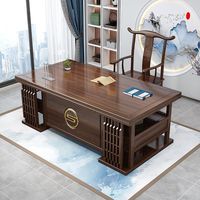 Chaise de bureau de direction en bois massif sur mesure, modèle standard Amérique du Nord, avec bibliothèque intégrée, mobilier de remplacement pour bureau de patron