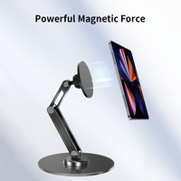 Support magnétique pour tablette de bureau, support magnétique 360 rotation pour iPad Magsafe Samsung 13 pouces