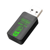 Carte réseau sans fil USB externe sans pilote, routeur Wi-Fi, récepteur de signal PC, double bande 5 GHz, Gigabit 1300 Mbps, en stock