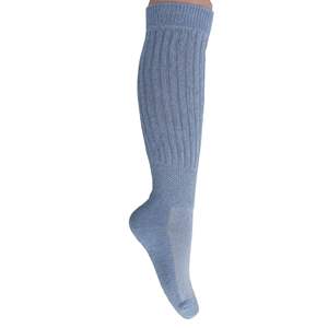 Db Chaussettes de sport en coton extra longues et épaisses pour femmes, bleu clair, taille 5 à 10 - Product Image 3