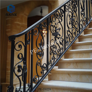 Hiện đại cao cấp tay-giả mạo wrought sắt lan can cho khách sạn Sơn Tĩnh Điện kết thúc chống gỉ DIY lan can tay vịn - Product Image 2