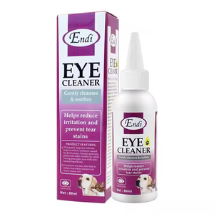Réduire l'irriation Prévenir les taches de larmes <span class=keywords><strong>Nettoyant</strong></span> pour les <span class=keywords><strong>yeux</strong></span> pour animaux de compagnie 60 ML Nettoie en douceur Soins Traitement des infections Gouttes Flush pour chiens et chats - Product Image 2