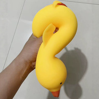 Jouet Squishy Canard Jaune Mignon Grande Taille, Jouet à Presser Animal à Rebond Lent, Jouet Sensoriel Anti-Stress Kawaii pour Enfants, Cadeau