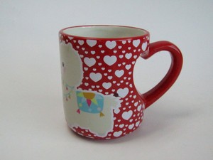 Usine en gros 13.5oz tasse en céramique or poignée en forme de coeur Logo personnalisé tasse à expresso avec <span class=keywords><strong>alpaga</strong></span> licorne Animal pour - Product Image 3