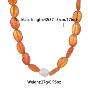 <span class=keywords><strong>Collana</strong></span> regalo all'ingrosso <span class=keywords><strong>collana</strong></span> di perle di pietra naturale lucidata <span class=keywords><strong>collana</strong></span> di personalità miele baltico tono <span class=keywords><strong>ambra</strong></span> per le donne - Product Image 5