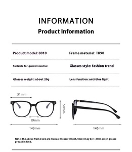 Lunettes carrées optiques rétro, montures de lunettes pour hommes et femmes, vente en gros, nouveau design - Product Image 6