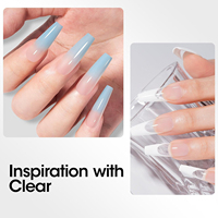 Kudan OEM 30ml Gel UV pour extension d'ongles, Gel de construction rapide transparent rose gelée, Gel BIAB pour construction d'ongles