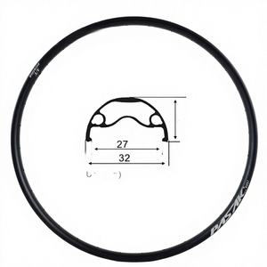 Jantes de vélo de montagne en alliage d'aluminium avec frein à disque, 26/27,5/29 pouces, 32 mm de large, légères, <span class=keywords><strong>DP27</strong></span> - Product Image 5
