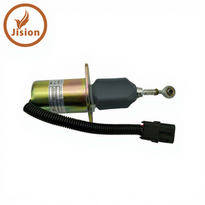 Vanne solénoïde d'arrêt de carburant pour engins de construction 3935650 4942878 5365993 3415706 - Product Image 1