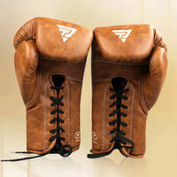 Gants De Boxe Avec Lacets Haute Qualité Pu Microfibre Gants De Boxe Professionnel Guantes De Boxeo Personnalisé