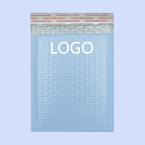 Sac d'expédition à bulles en film co-extrudé, bleu lait, épais, antichoc, imperméable, pour emballage postal 35x43+4cm - Product Image 1