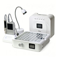 IBelieve 80W Haute Vitesse 45000 tr/min Professionnel Faible Vibration Pièce à main sans balais Lime Électrique Ponceuse à Ongles Machine à Percer les Ongles Kit Complet